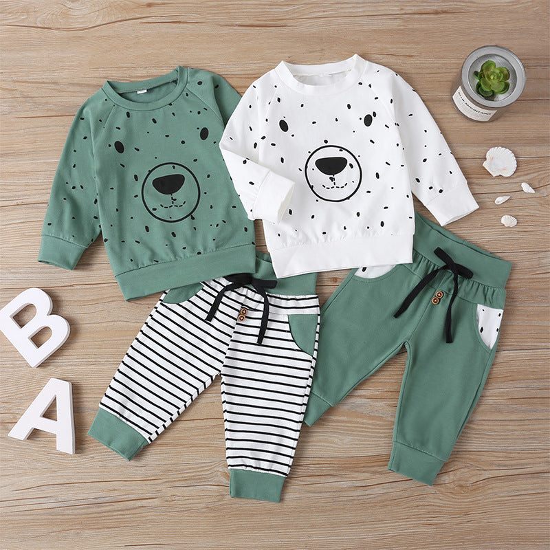 Children's Long Two Piece Bear Set