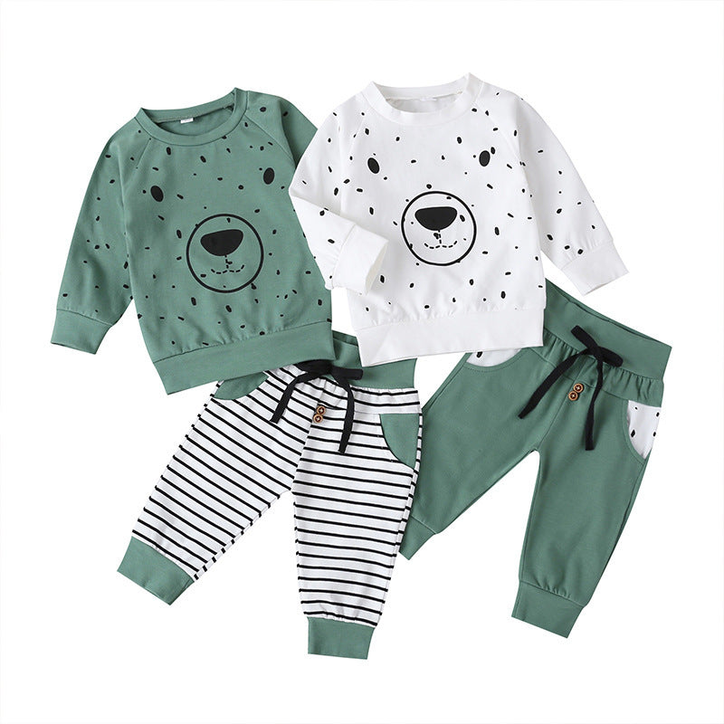 Children's Long Two Piece Bear Set