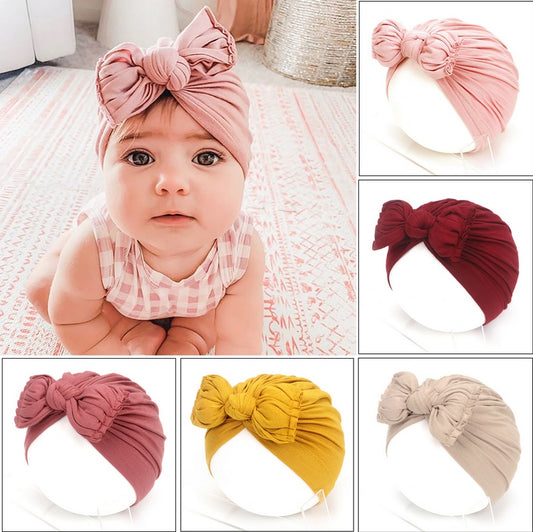 Girls' Turban Bonnet Headwrap Bow