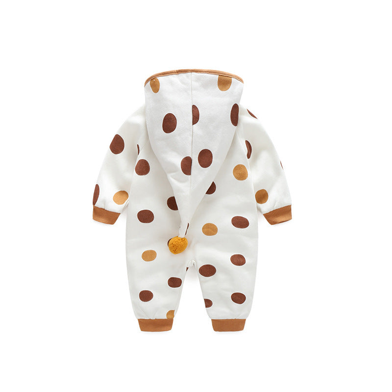 Poke-A-Dot Zip-Up Winter Onesie