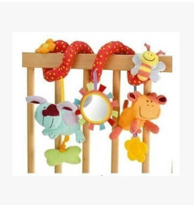 Plush Rabbit and Bear Hanging Rattle Toy