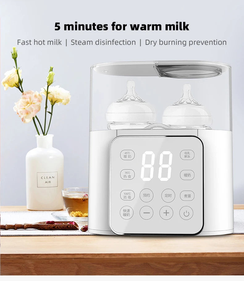 Baby Bottle Sterilizer and Temperature Control Warmer