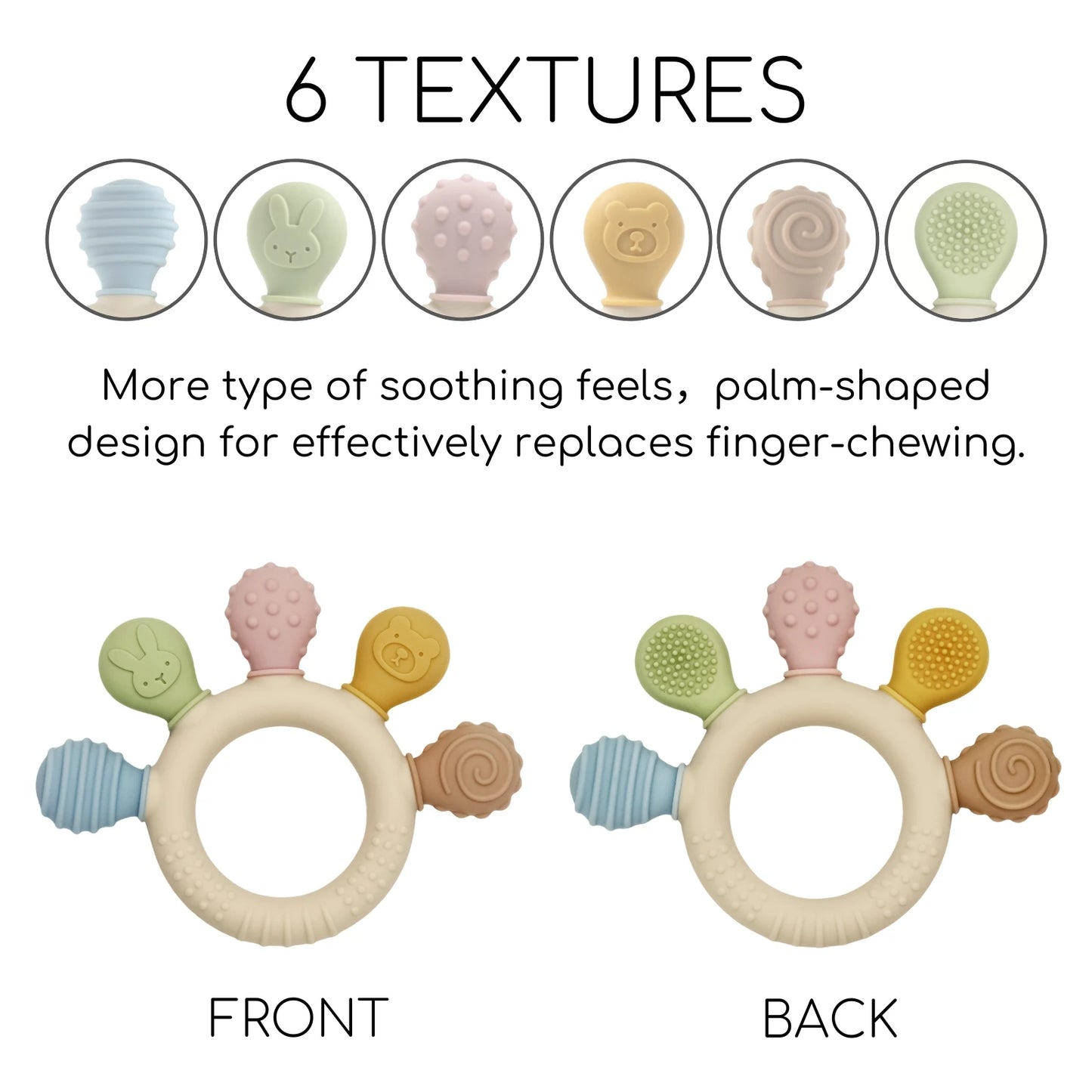 Gum Relief Silicone Round Teether