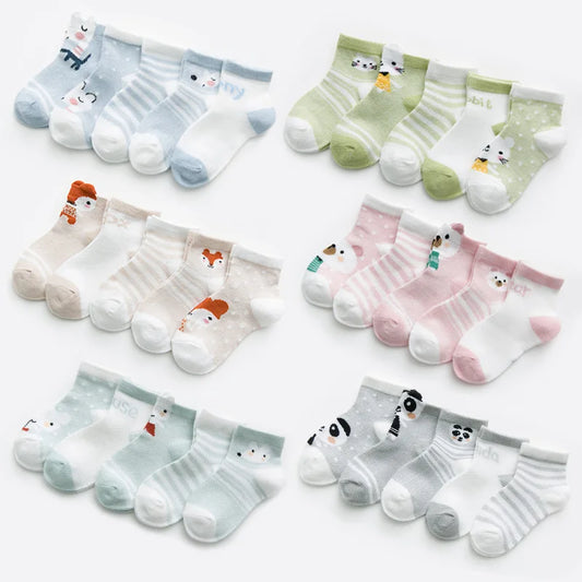 5ct Pack Newborn Socks 0M-24M