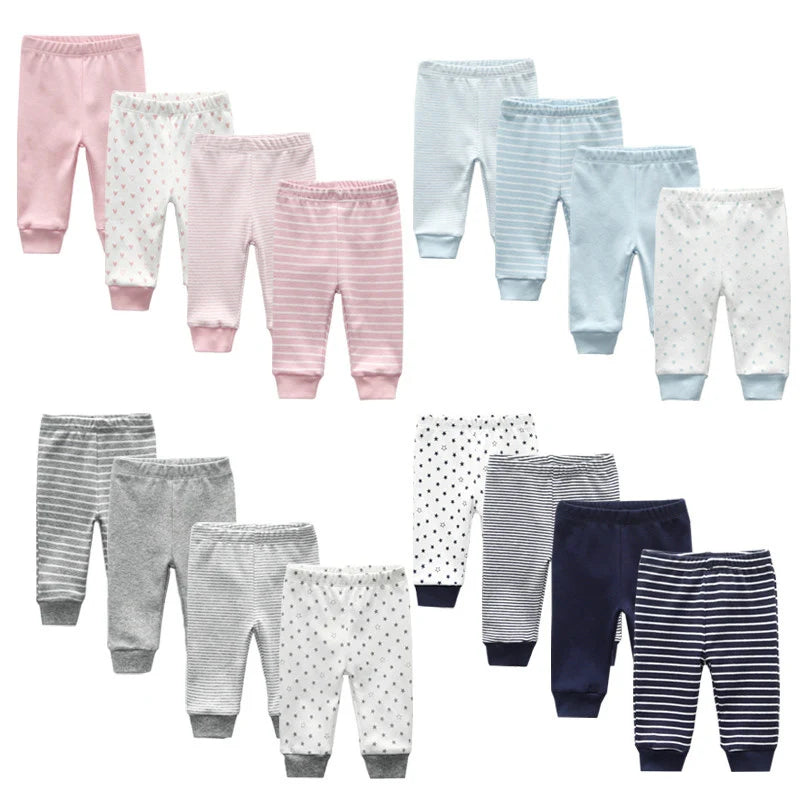 4 Piece and 5 Piece Packs Newborn Pants 0-12M