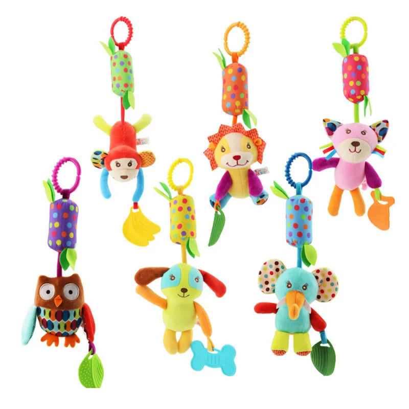 Plush Hanging Animal Rattle