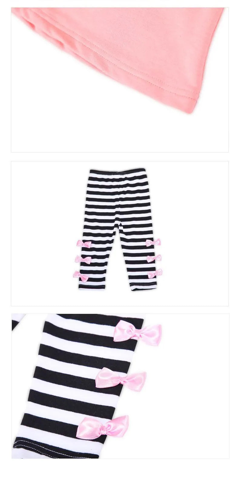 Toddler Girls' Stylish Long-sleeved and Leggings Matching Sets