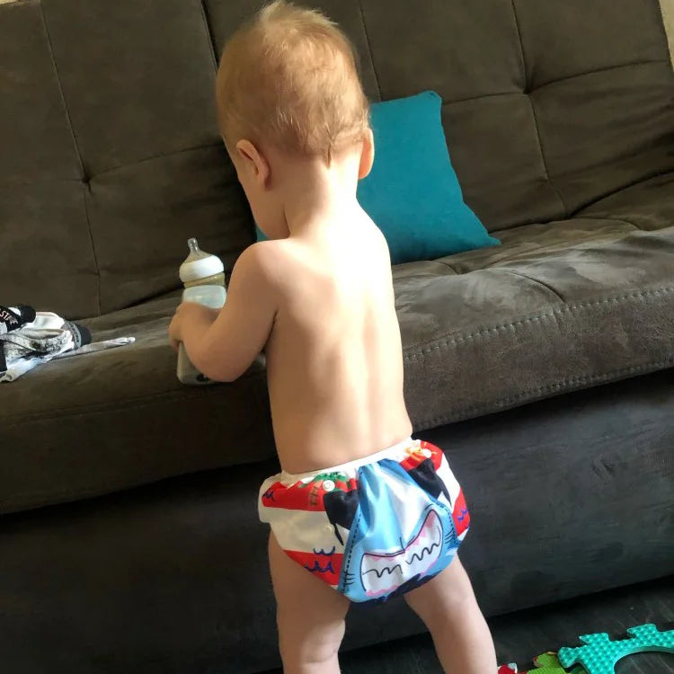 Infants Adjustable Swim Diaper Trunks