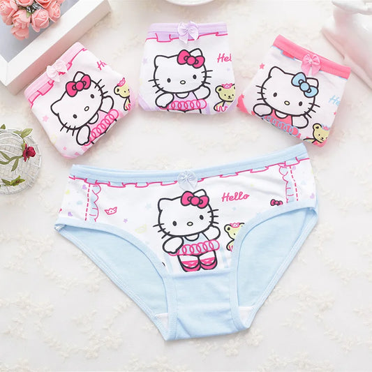 4ct Pack Girls' Hello Kitty Cotton Underwear