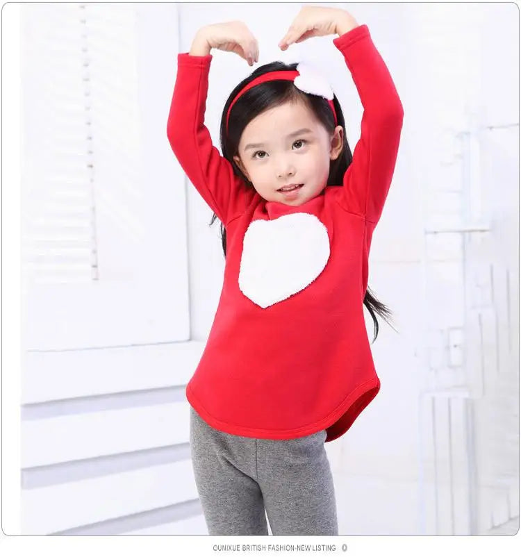 Toddler Girls' Stylish Long-sleeved and Leggings Matching Sets