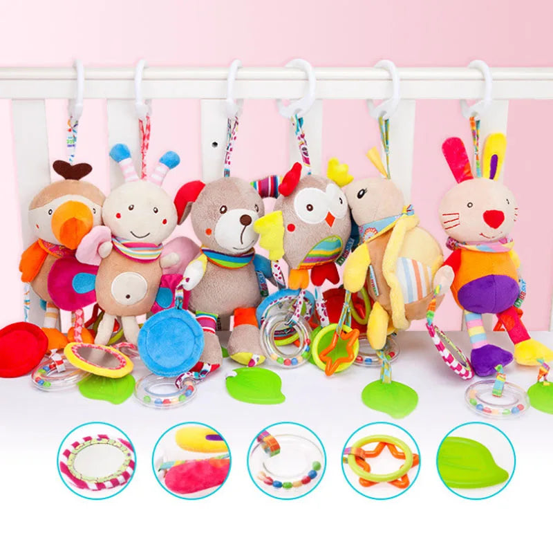 Plush Hanging Animal Rattle