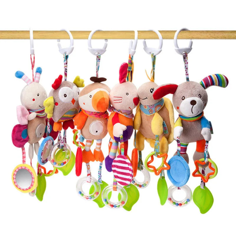 Plush Hanging Animal Rattle