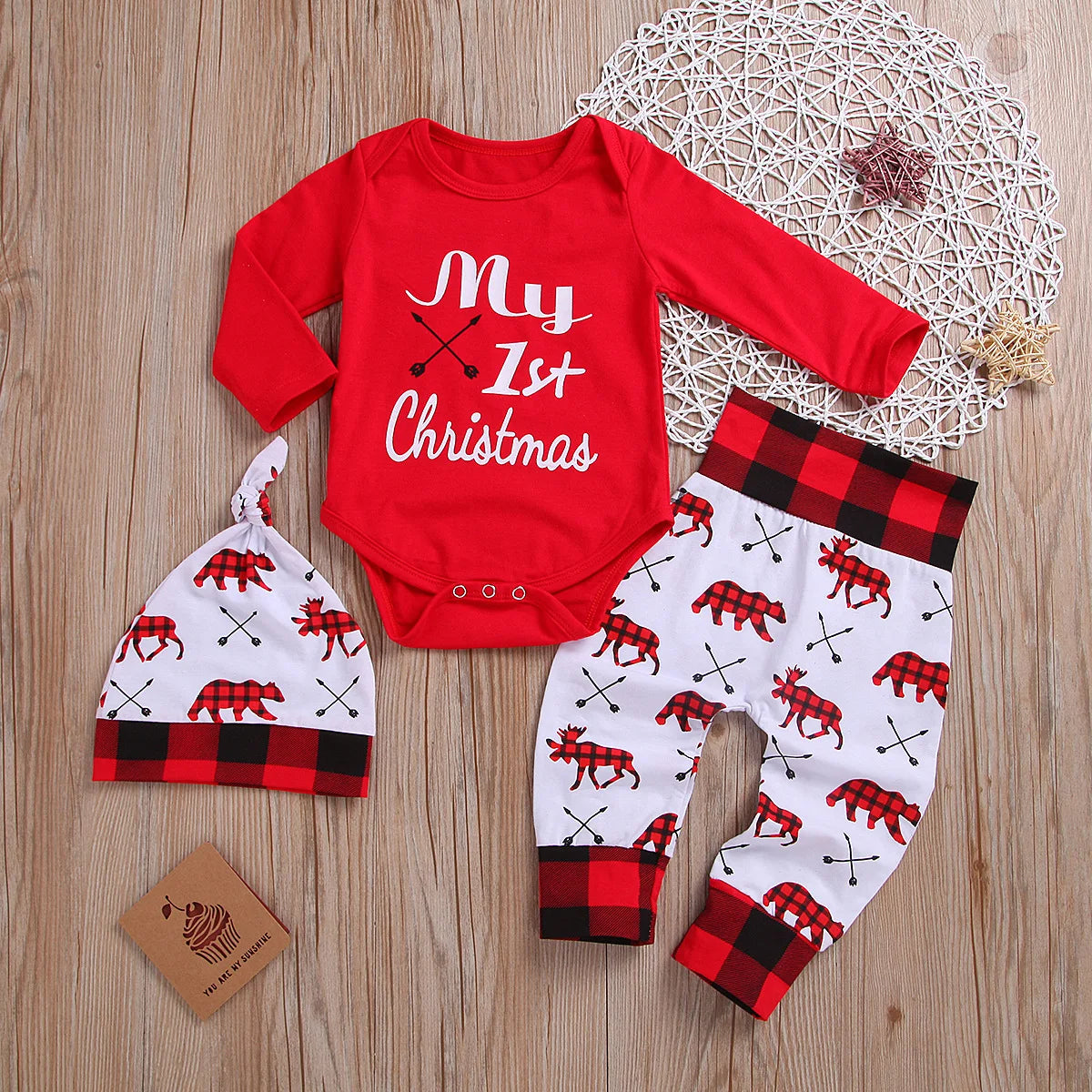 My First Christmas Newborn Matching Set