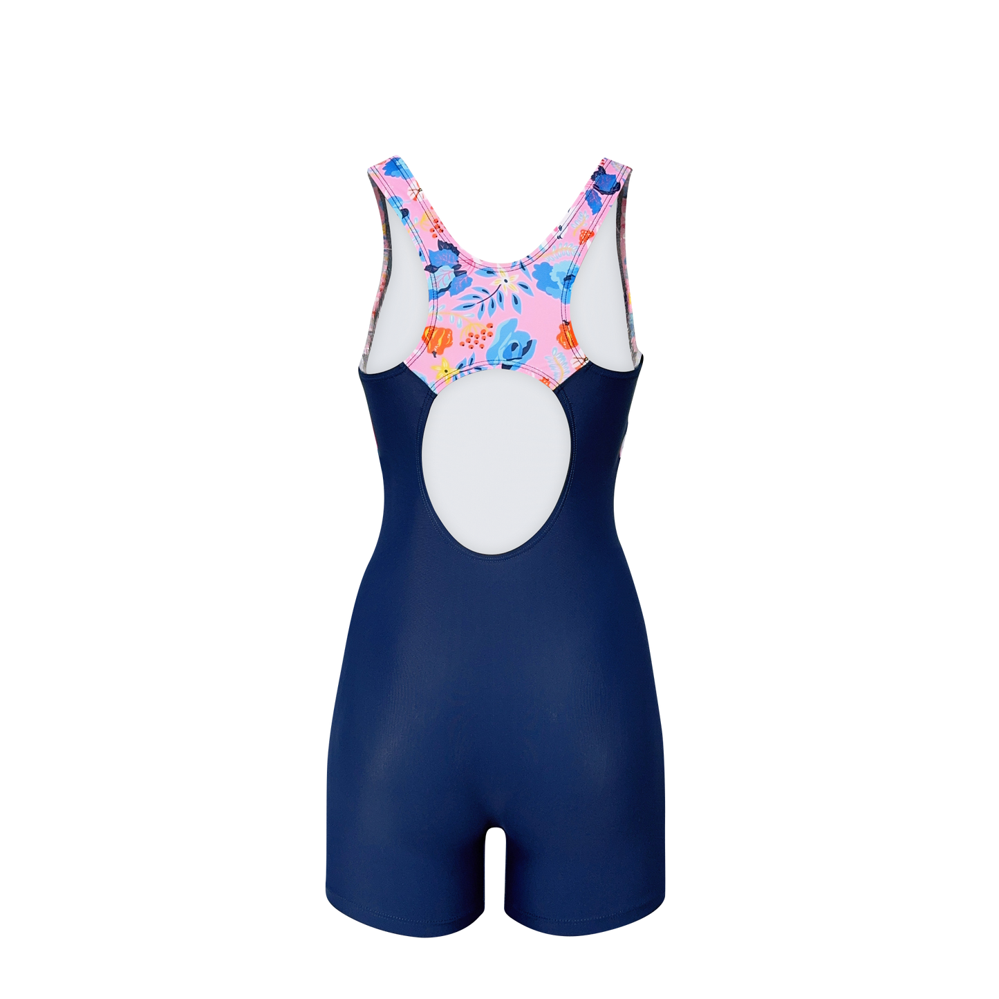 Girls' One-Piece Boxer Sports Swimsuit