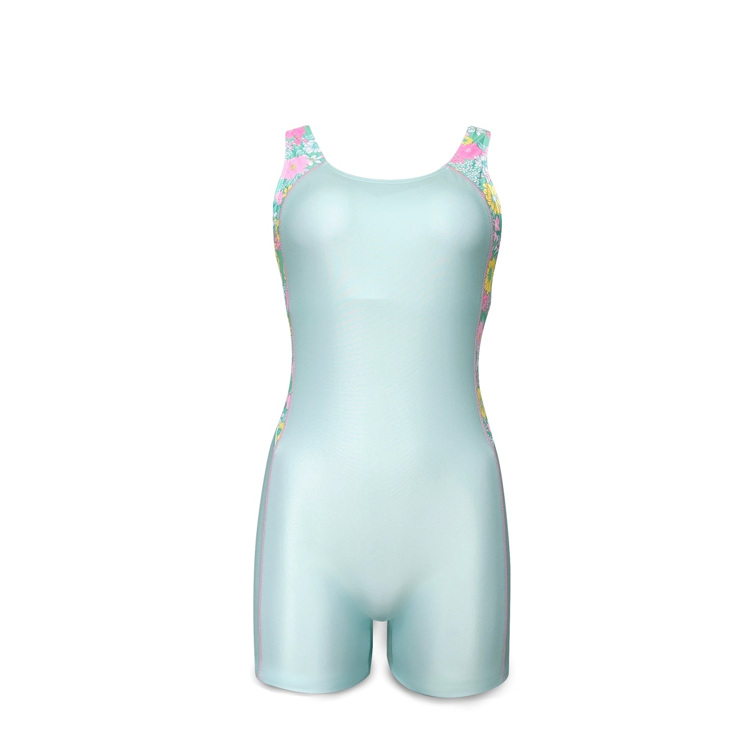 Girls' One-Piece Boxer Sports Swimsuit