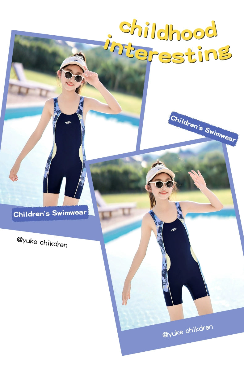 Girls' Summer One-Piece Kids Swimsuit