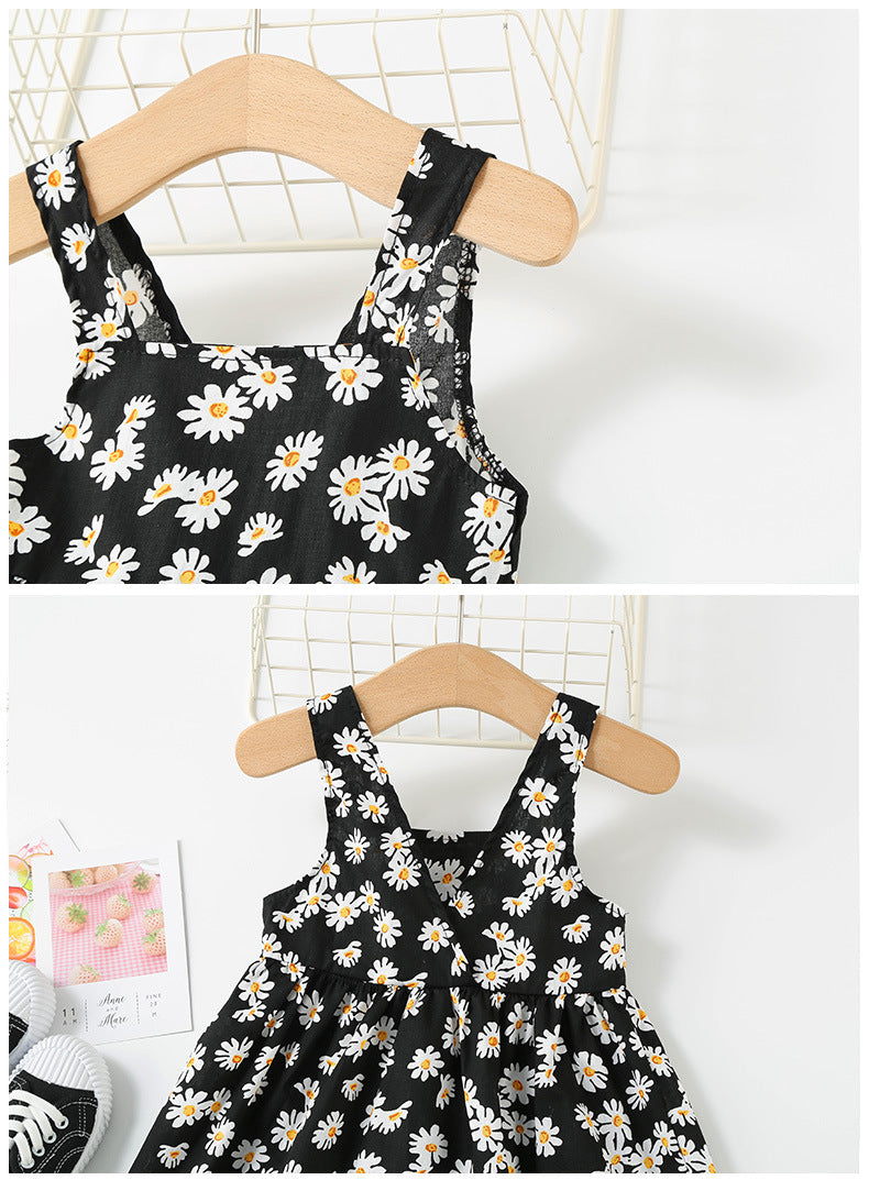 Girls' Flower Print Dress