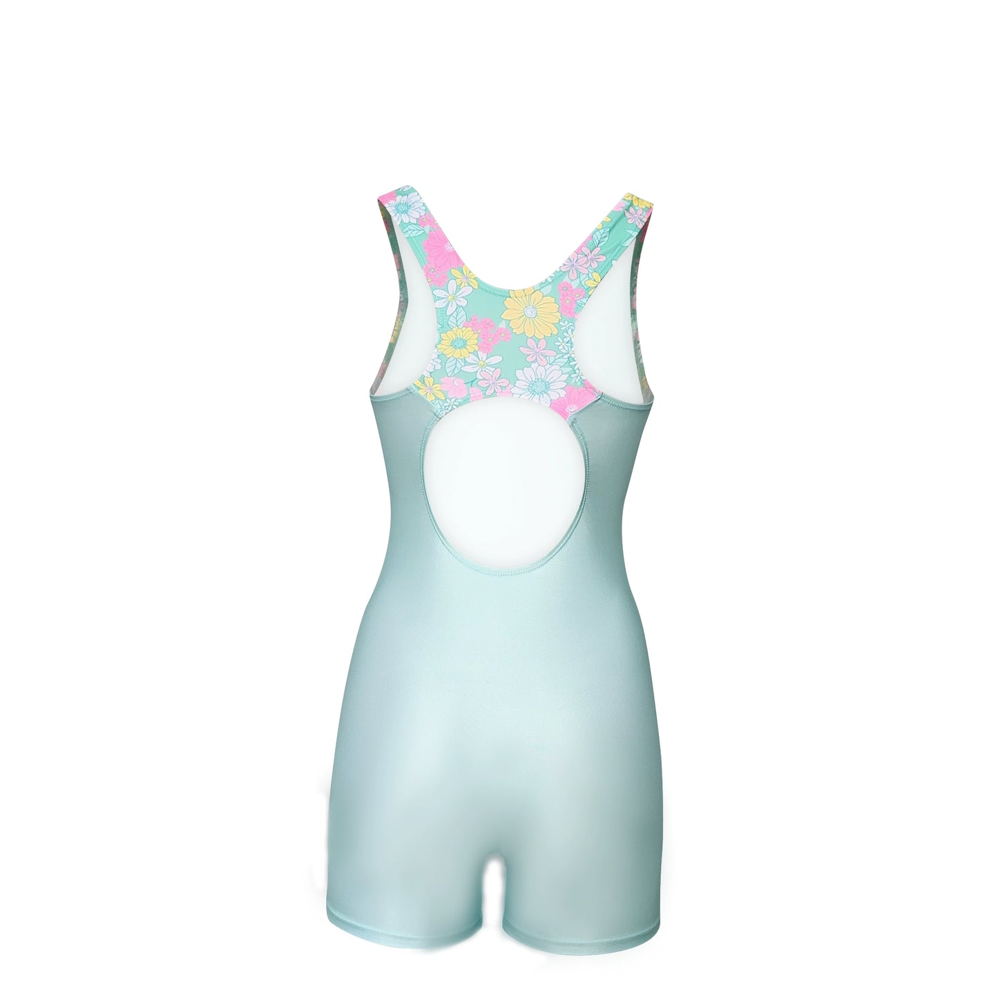 Girls' One-Piece Boxer Sports Swimsuit