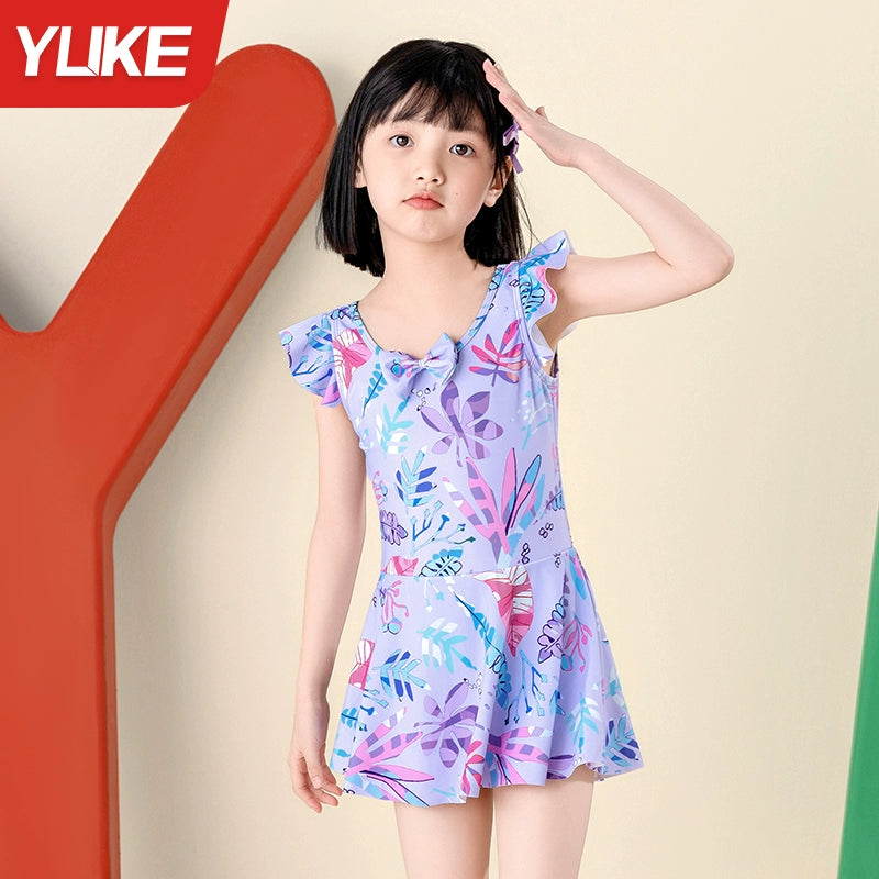 Girls' Summer One-Piece Kids Swimsuit