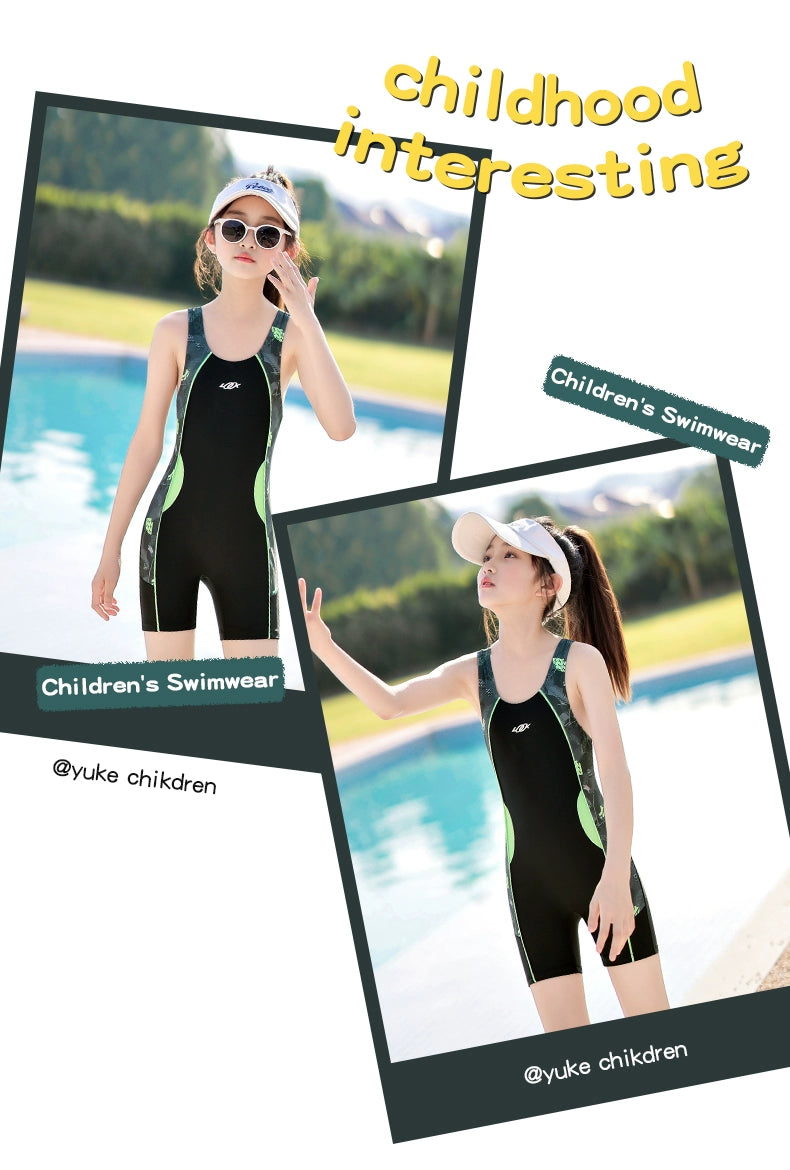 Girls' Summer One-Piece Kids Swimsuit