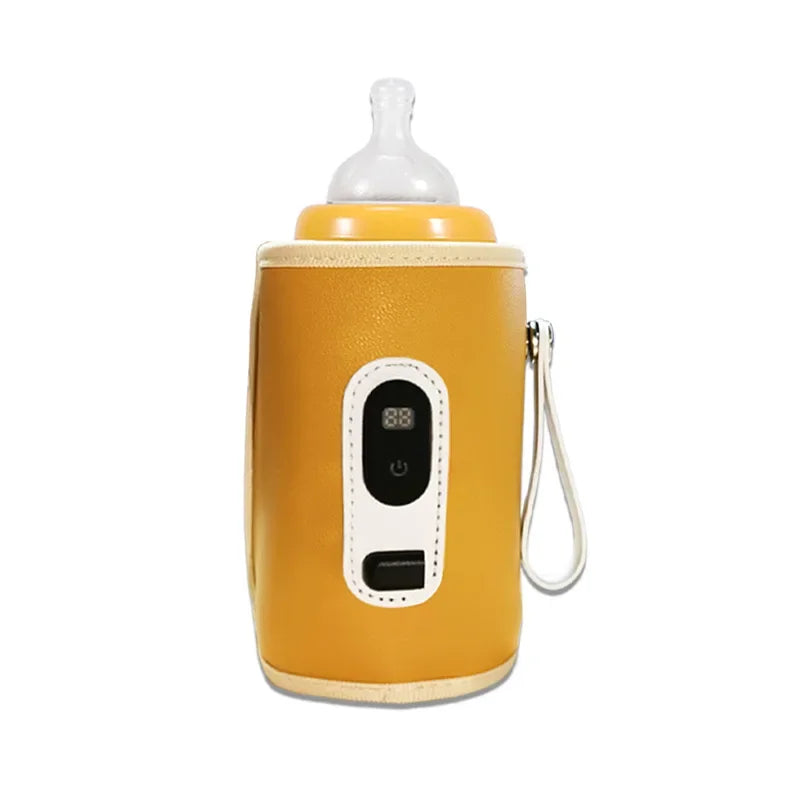 USB Baby Milk Bottle Thermal Bag – Portable Digital Display Heater for Travel