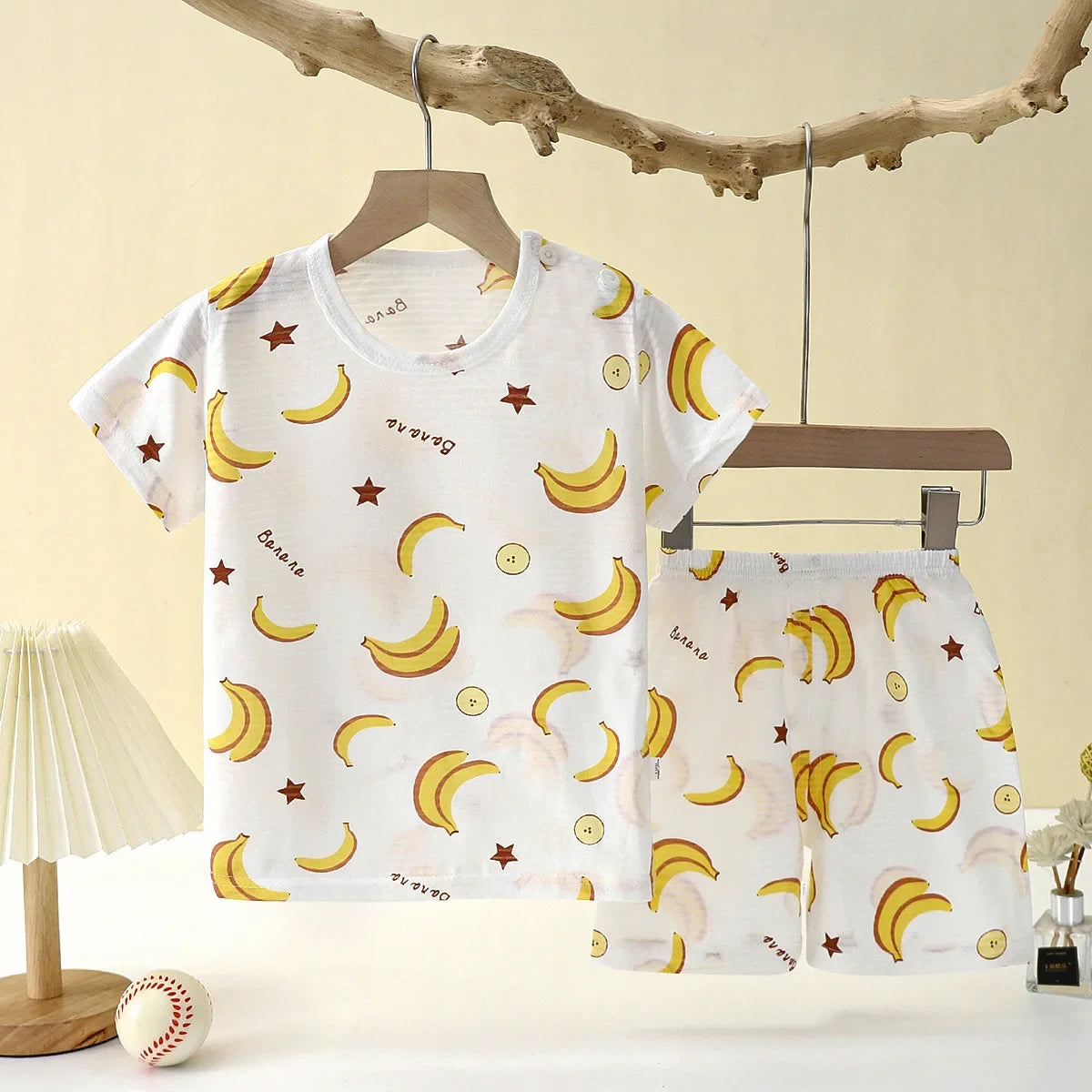 Short Sleeve Space Pajama Set 12M-8Y