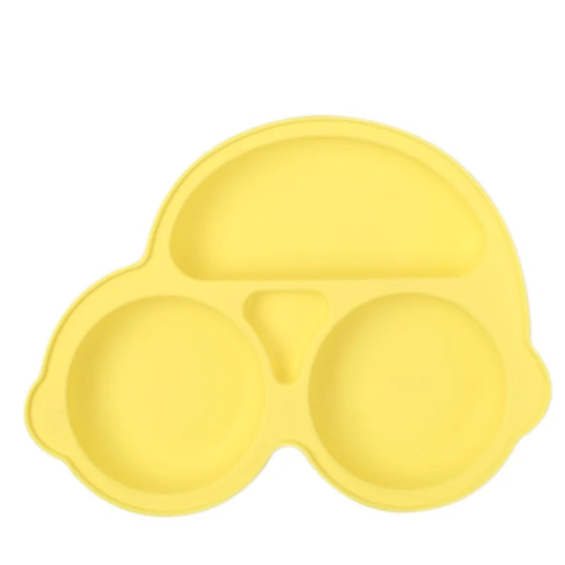 Baby Safe Silicone Dining Plate with Suction – Animal Shaped Bowl