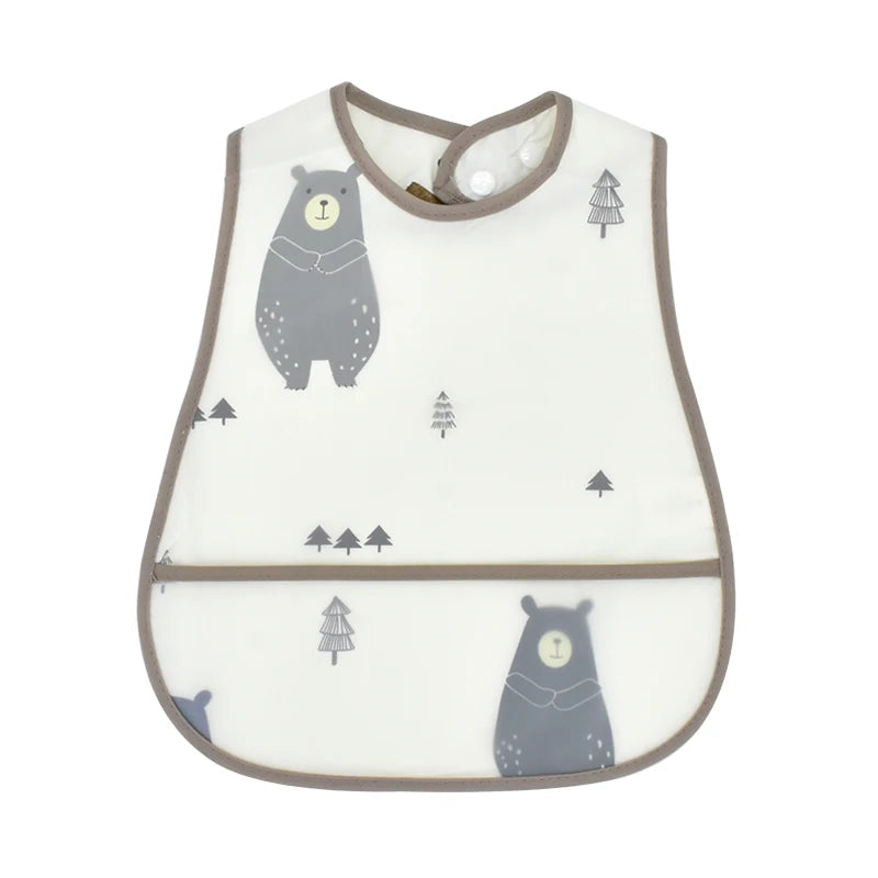 Waterproof Toddler Bib with Pocket