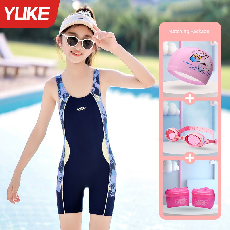 Girls' Summer One-Piece Kids Swimsuit