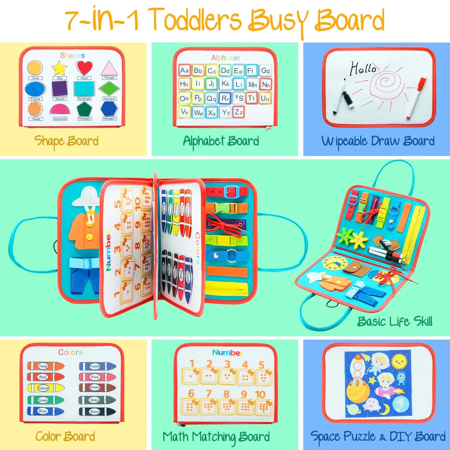 Montessori Educational Busy Board