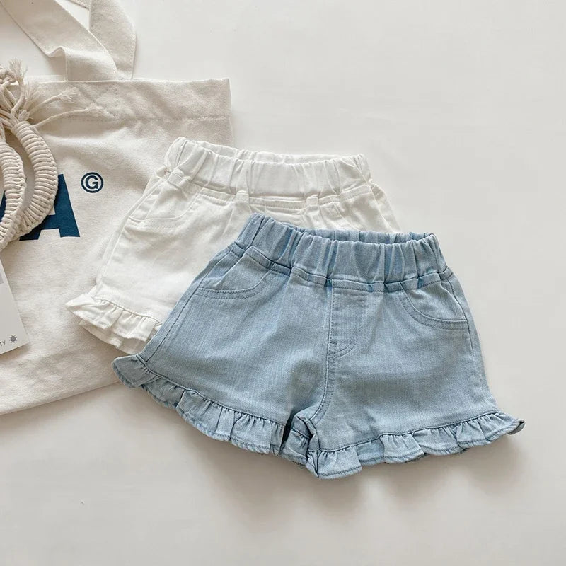 Girls' Summer Ruffle Shorts