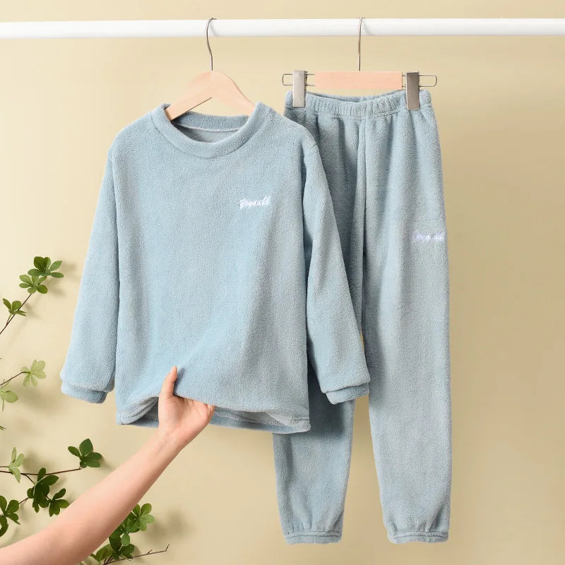 2-Piece Fleece Long Sleeve Pajama Set