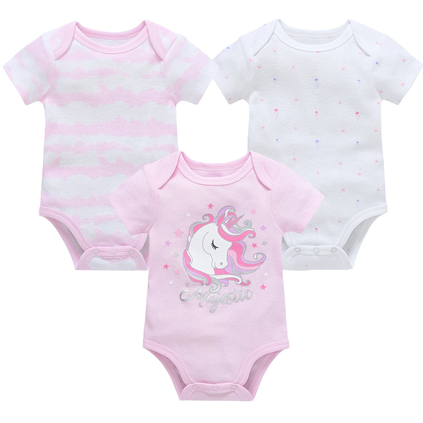 3ct & 6ct Newborn Onesie Sets 0M-12M