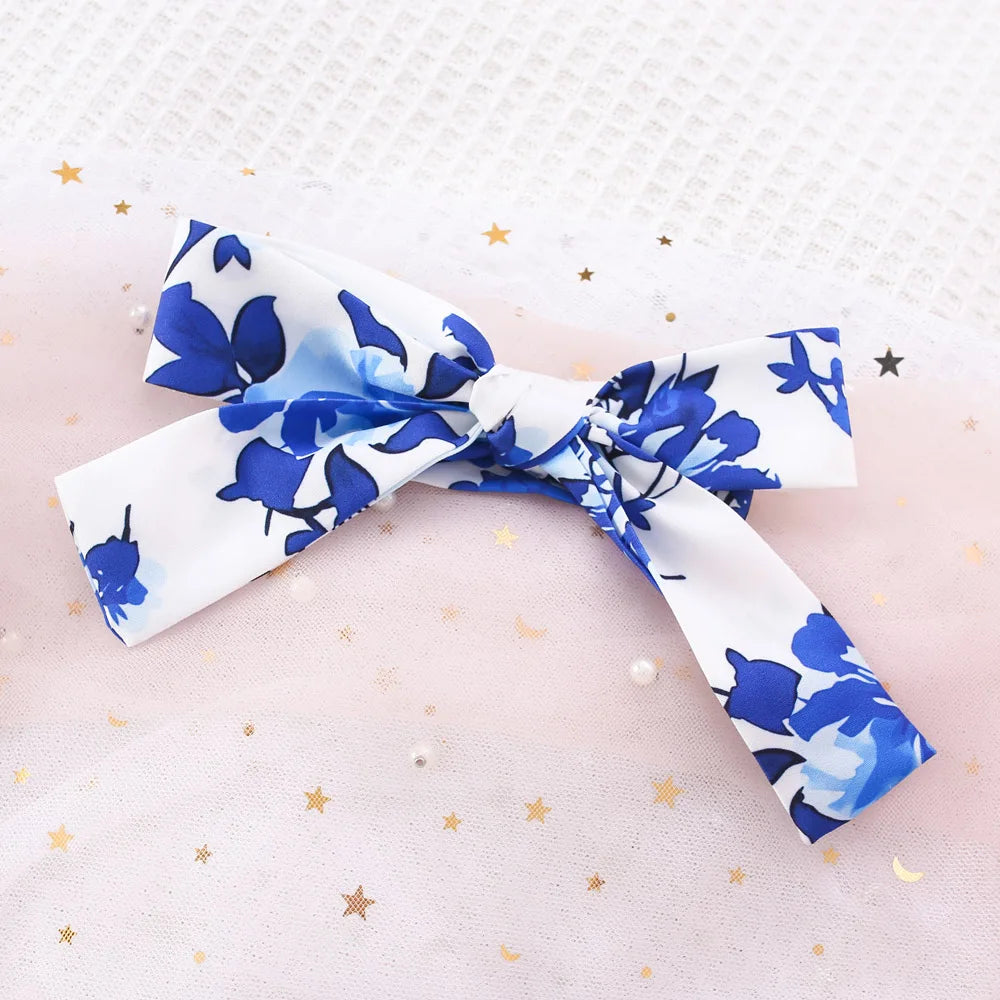 Summer New Blue Bow Baby Girl Dress with Free Hairband – Adorable & Fashionable (6M-3Y) 🎀👗