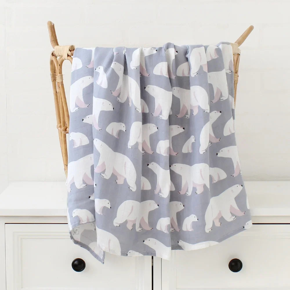 Newborn Bamboo Swaddle Receiving Blanket