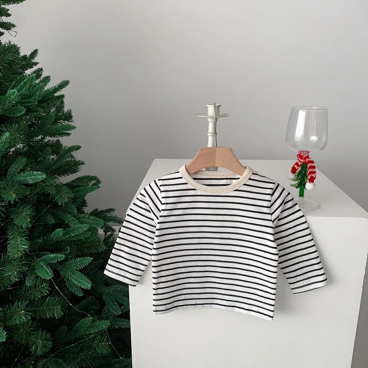 Long Sleeve Casual Striped T-Shirt 3M-24M