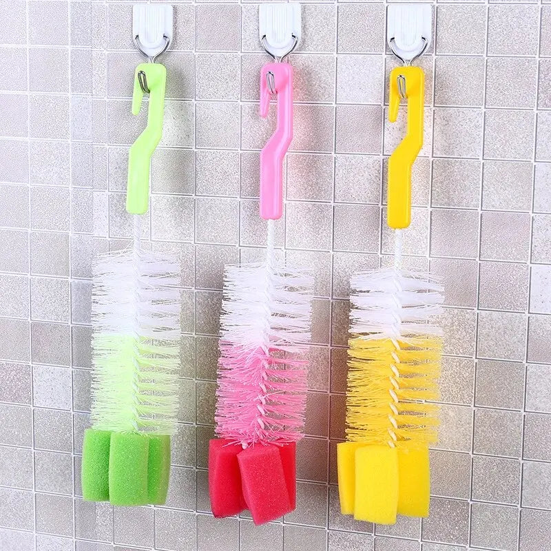 Baby Bottle Cleaning Brush with Sponge