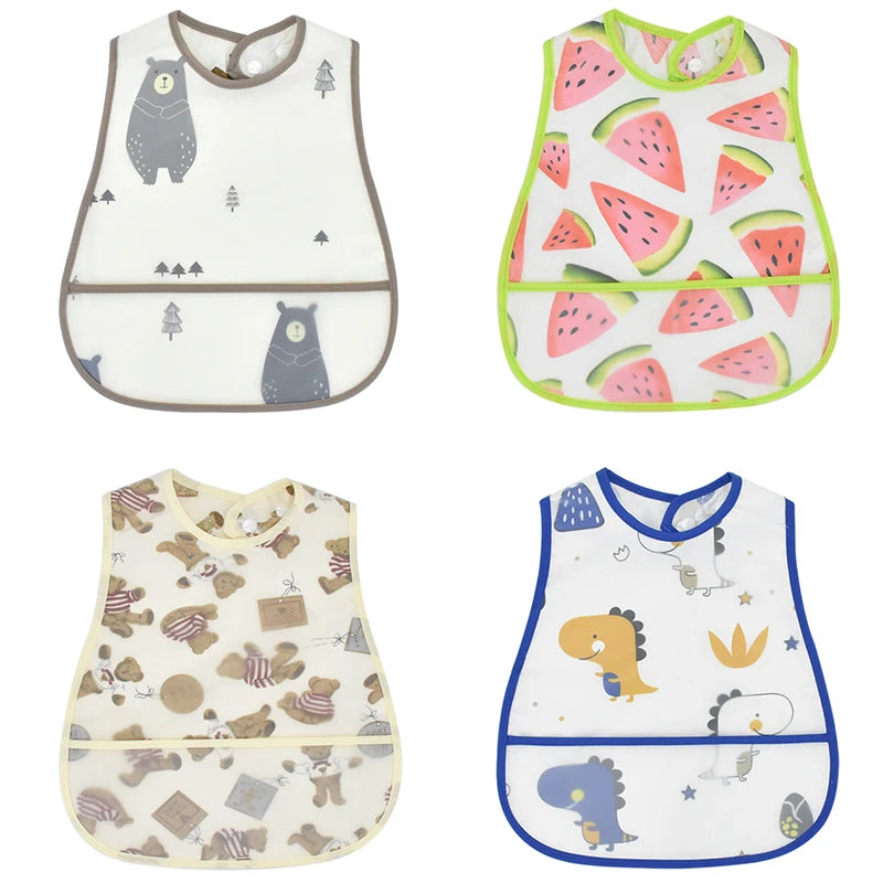 Waterproof Toddler Bib with Pocket