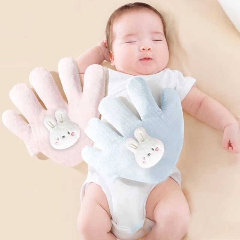 Cartoon Anti-Startle Hand Pacify Toy – Newborn Soothing Hand Pillow