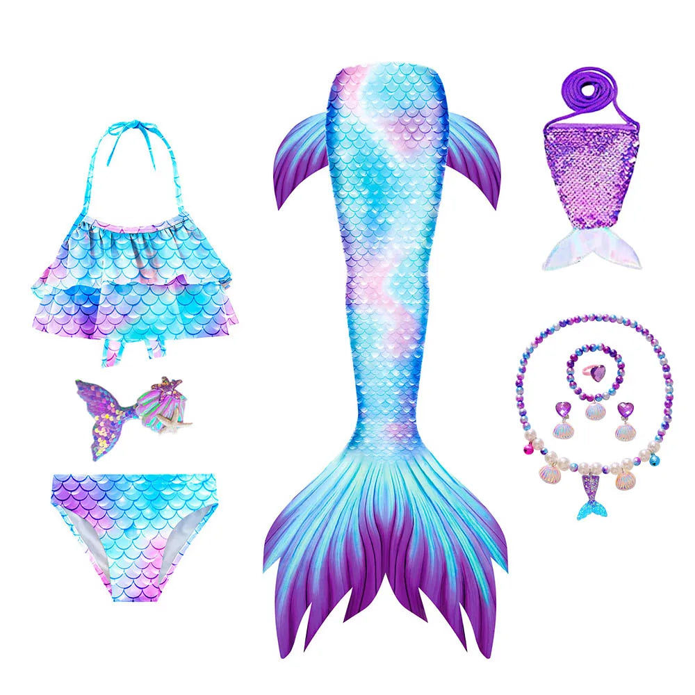 Mermaid Swim Costume with Tail