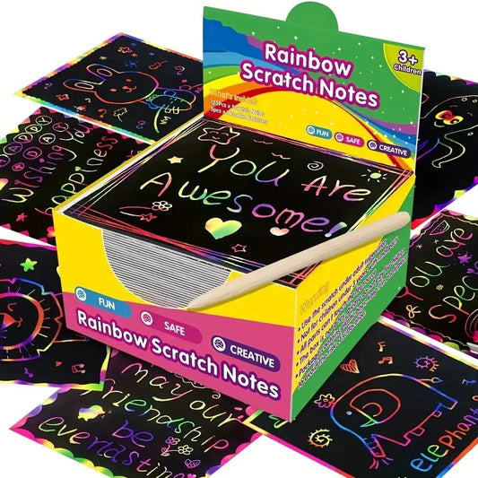 Rainbow Scratch Notepad (100 Sheets)