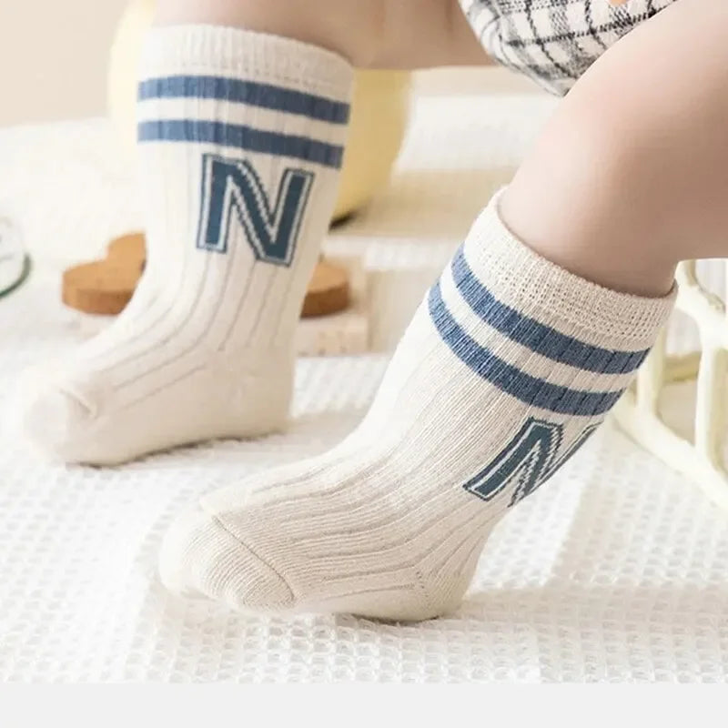 3 Piece Set Soft Cotton Knit Baby and Toddler Socks