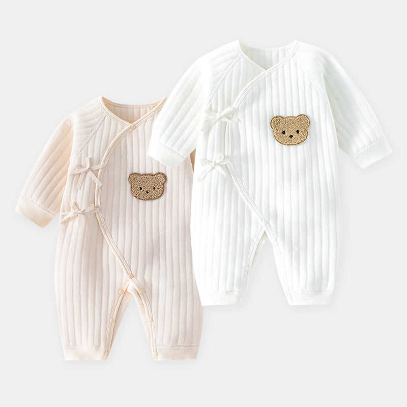 Newborn Teddy Bear Onesie 0M-6M Unisex