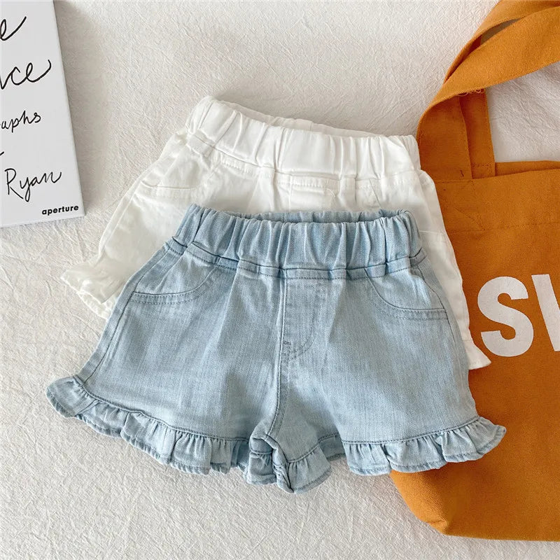 Girls' Summer Ruffle Shorts