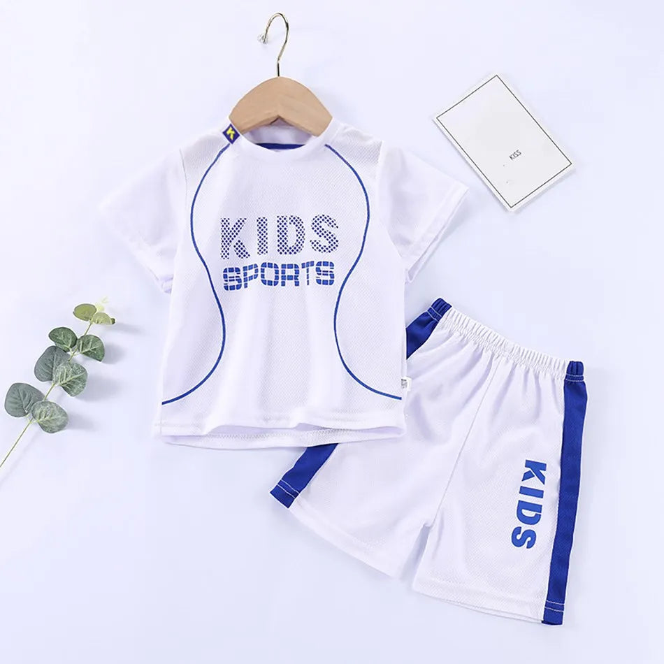 Kids Sports Breathable Summer Matching Set 12M-12Y