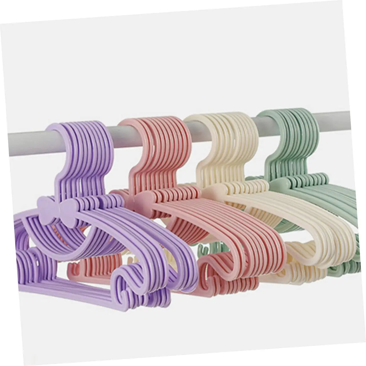 10ct & 20ct Non-Slip Plastic Clothes Hangers