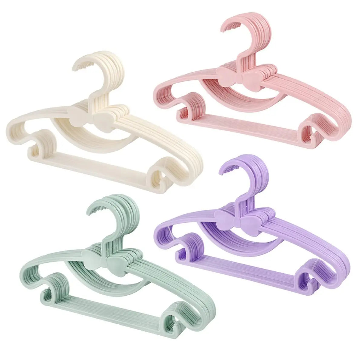 10ct & 20ct Non-Slip Plastic Clothes Hangers