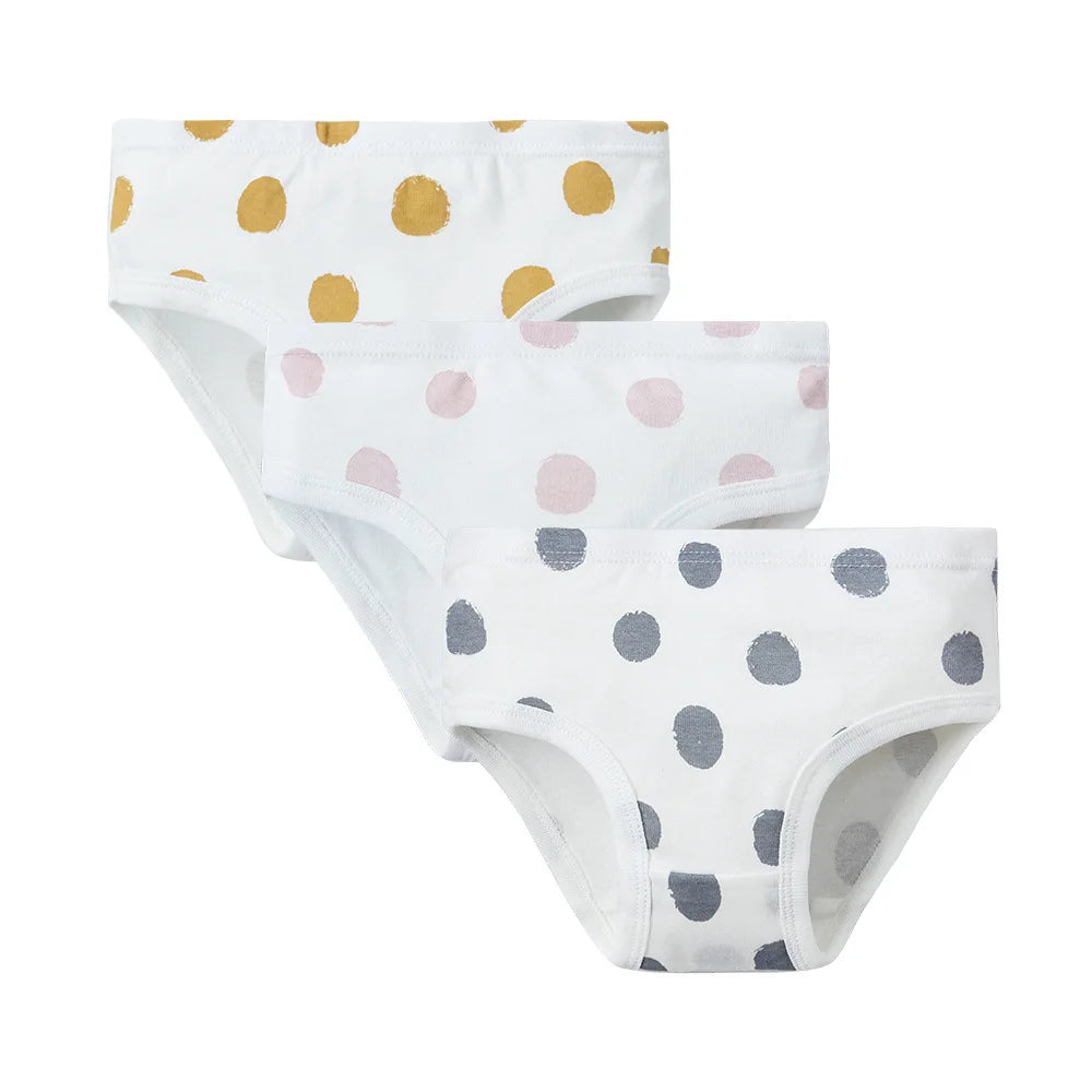 3-Piece Pack Girls' Cotton Panties