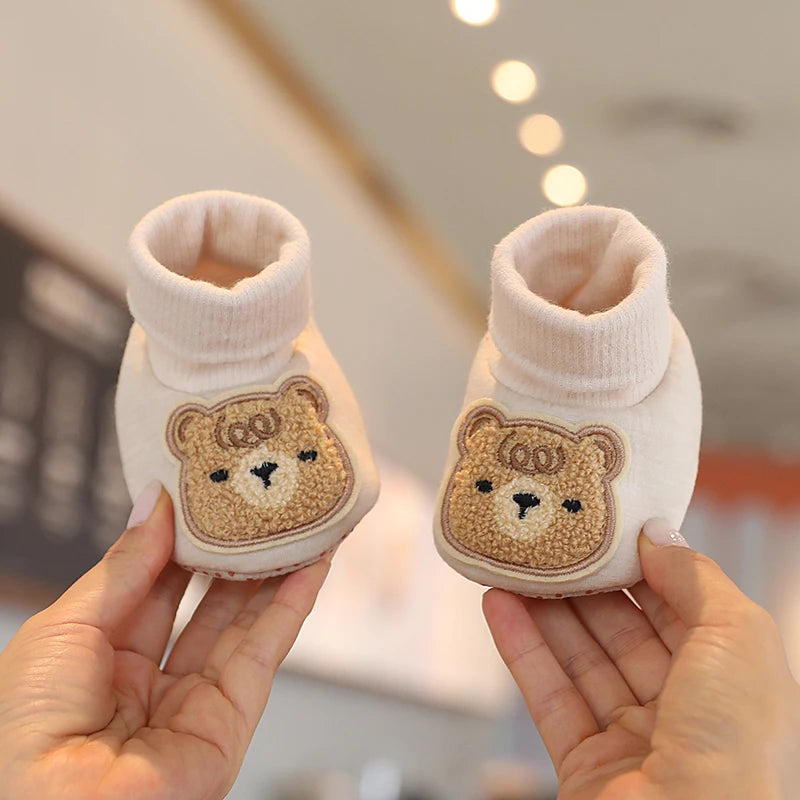 Infants Winter Teddy Bear Baby Booties