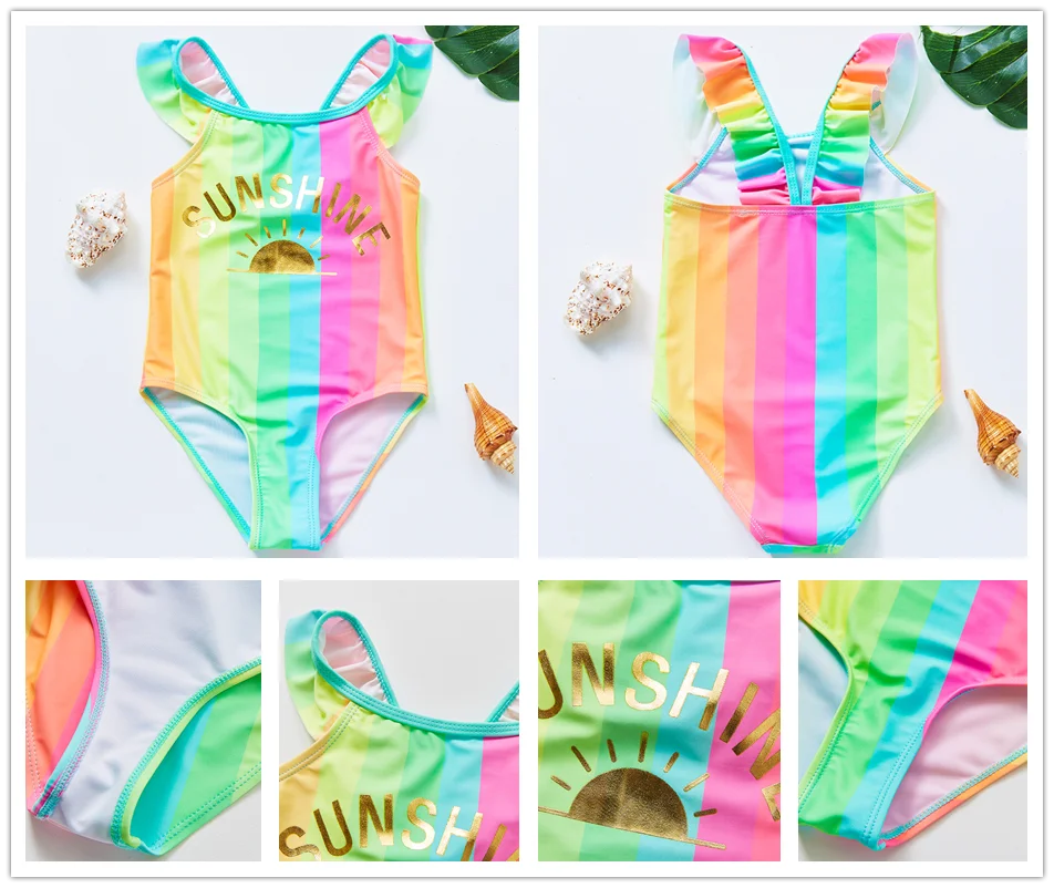 Girls' One Piece Mermaid Unicorn Swimsuits